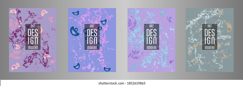 Diseño moderno. Textura abstracta de mármol de pinturas líquidas brillantes de colores. Pintas de tendencia de salpicaduras. Presentaciones de diseño usadas, impresión, volante, tarjetas de visita, invitaciones, calendarios, sitios, empaque, portada.