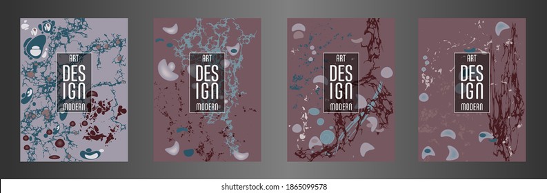 Modernes Design. Abstrakte Marmorstruktur von farbigen, hellen, flüssigen Farben. Splash-Trends malt. Gebrauchte Design-Präsentationen, Druck, Flyer, Visitenkarten, Einladungen, Kalender, Standorte, Verpackung, Cover.