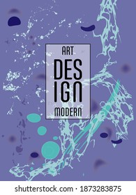 Diseño moderno. Textura abstracta de mármol de pinturas líquidas brillantes de colores. Pintas de tendencia de salpicaduras. Presentaciones de diseño usadas, impresión, volante, tarjetas de visita, invitaciones, calendarios, sitios, empaque, portada.