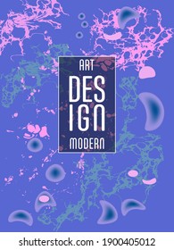 Modern design. Abstract marble texture of colored bright liquid paints. Splash trends paints. Used design presentations, print, flyer, business cards, invitations, calendars, sites, packaging, cover.