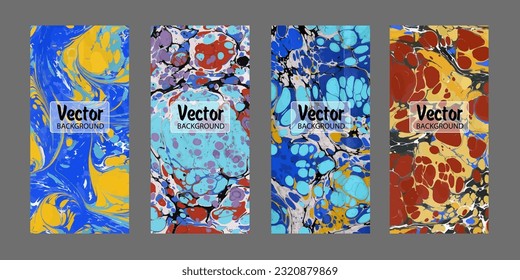 Diseño moderno. Textura abstracta de mármol de pinturas líquidas brillantes de colores. Pintas de tendencia de salpicaduras. Presentaciones de diseño usadas, impresión, volante, tarjetas de visita, invitaciones, calendarios, sitios, empaque, portada.
