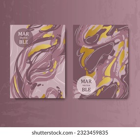 Modern design. Abstract marble texture of colored bright liquid paints. Used design presentations, print, flyer, business cards, invitations, calendars, sites, packaging, cover. Vector illustration.