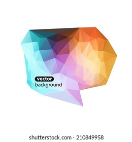 Modern Design abstract triangle banner bubles