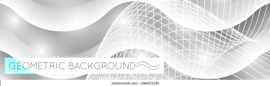 Modern design. Abstract vector style. WAvy lines trendy composition.
