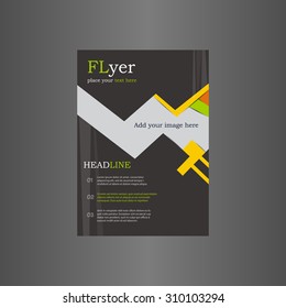 Modern design advertising. Vector brochure template design.