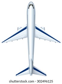 Modern design of aeroplane illustration