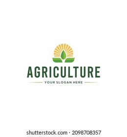 Modern design AGRICULTURE tree leaf logo design