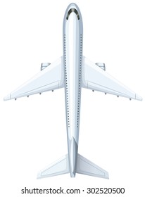 Modern design of airplane illustration