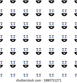 Modern design for any purposes. Abstract geometric background. Hipster face seamless pattern.