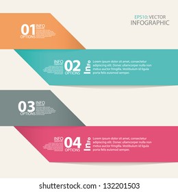 Modern design arrow template or horizontal cutout lines, infographic