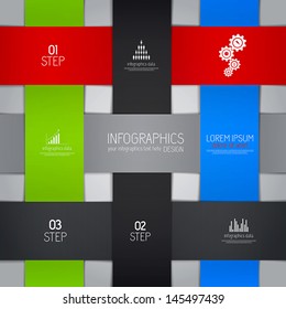 Modern design background for business. Vector