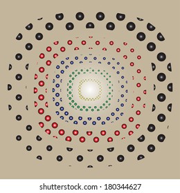 Modern design background hatbox 