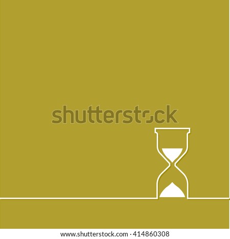 Modern design background. Hourglass sign icon. Sand timer symbol.