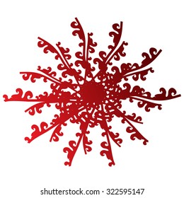 Modern design background, illustration. Red