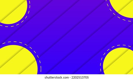 Modern Design banner background abstract blue and yellow color