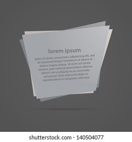 Modern design banner in luxury colors. Fresh banner with little shadow. Much space for your text. Luxury real silver color.  Silver template with reflection.