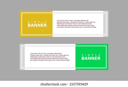 modern design banner set. vector