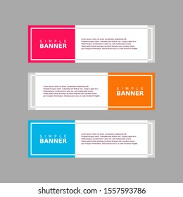 modern design banner set. vector