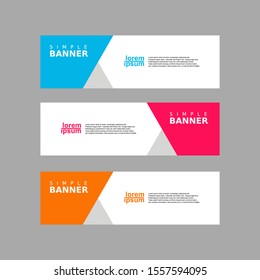 modern design banner set. vector