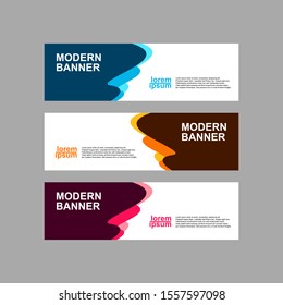 modern design banner set. vector