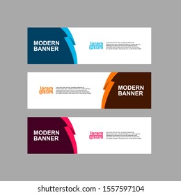 modern design banner set. vector