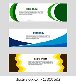 Modern design banner template collection   