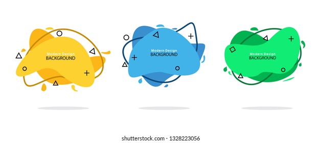 Modern design Banner template  Vector  Set. Flat geometric shapes 