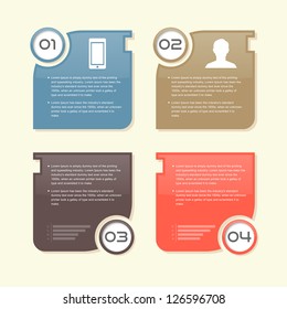 Modern Design banners color vector info graphic