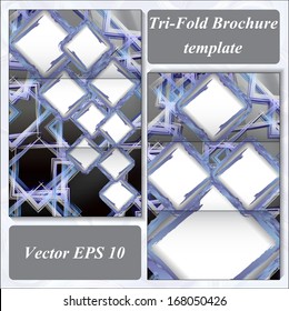 modern design of a brochure using simple abstract elements