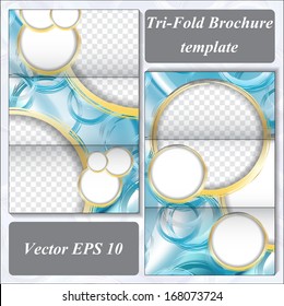 modern design of a brochure using simple abstract elements
