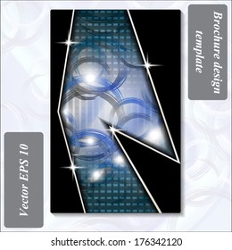 modern design of a brochure using simple abstract elements