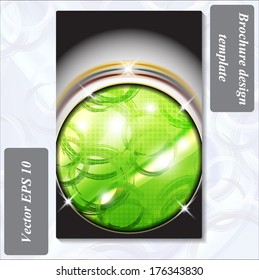 modern design of a brochure using simple abstract elements