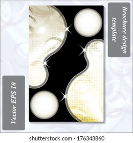 modern design of a brochure using simple abstract elements