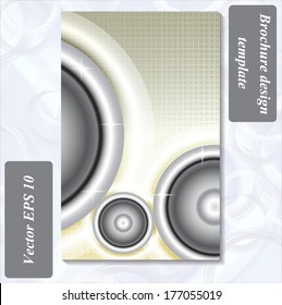 modern design of a brochure using simple abstract elements