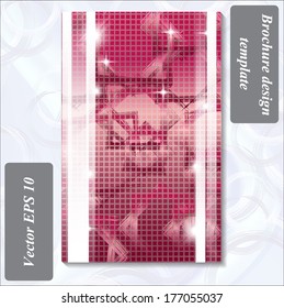 modern design of a brochure using simple abstract elements