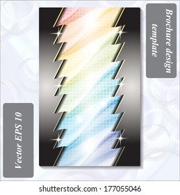 modern design of a brochure using simple abstract elements