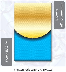 modern design of a brochure using simple abstract elements