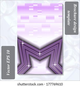 modern design of a brochure using simple abstract elements