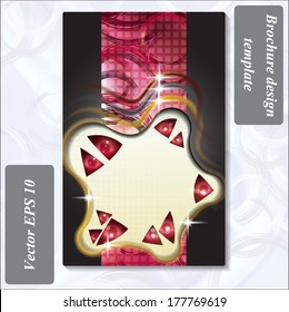 modern design of a brochure using simple abstract elements