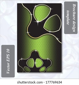 modern design of a brochure using simple abstract elements