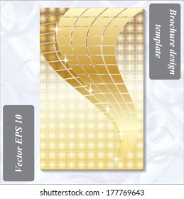 modern design of a brochure using simple abstract elements