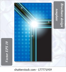 modern design of a brochure using simple abstract elements