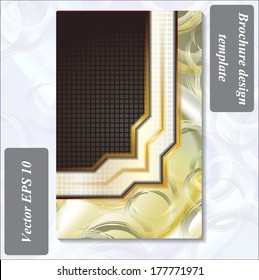 modern design of a brochure using simple abstract elements