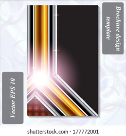 modern design of a brochure using simple abstract elements