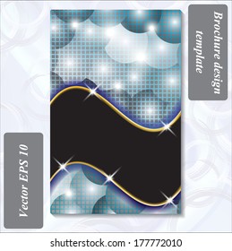 modern design of a brochure using simple abstract elements