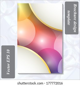 modern design of a brochure using simple abstract elements