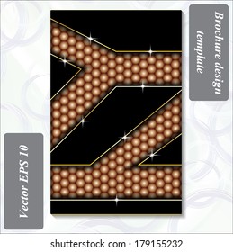 modern design of a brochure using simple abstract elements