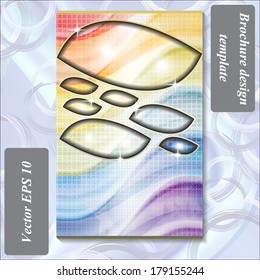 modern design of a brochure using simple abstract elements
