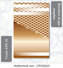 modern design of a brochure using simple abstract elements