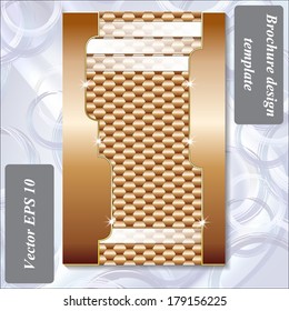 modern design of a brochure using simple abstract elements